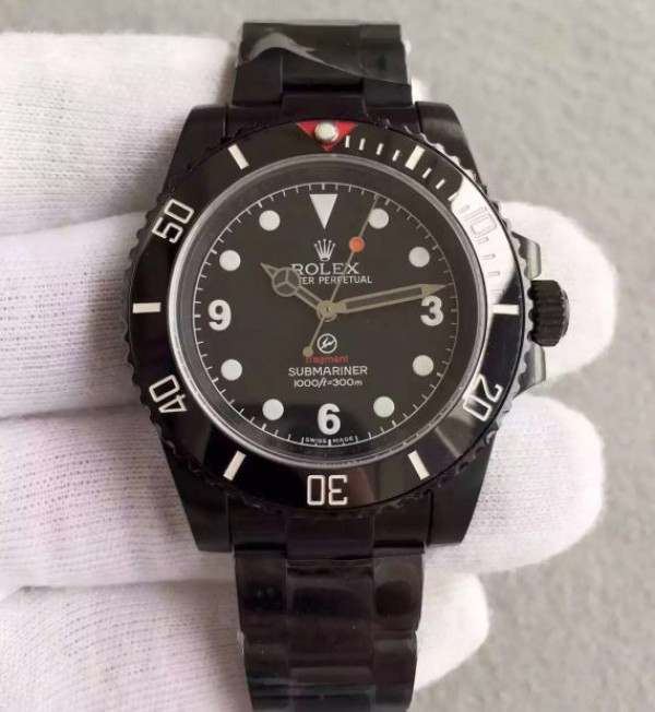 Rolex Fragment Submariner 116610 PVD Black Dial PVD Bracelet A2836