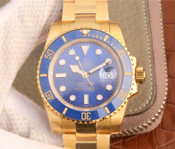 Rolex Submariner 116613 LB Noob YG Wrapped Blue Dial YG Wrapped Bracelet Eta2836