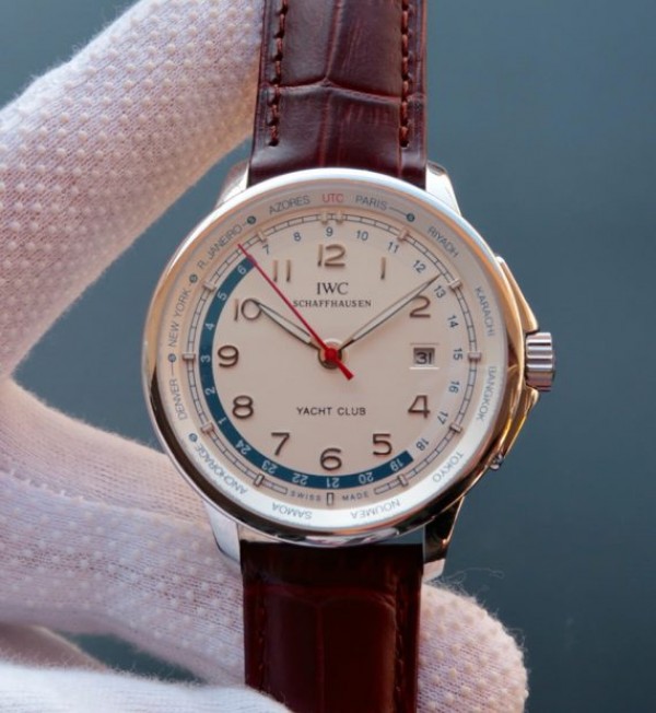 IWC Portuguese Automatic Yacht Club White Dial Red Hand