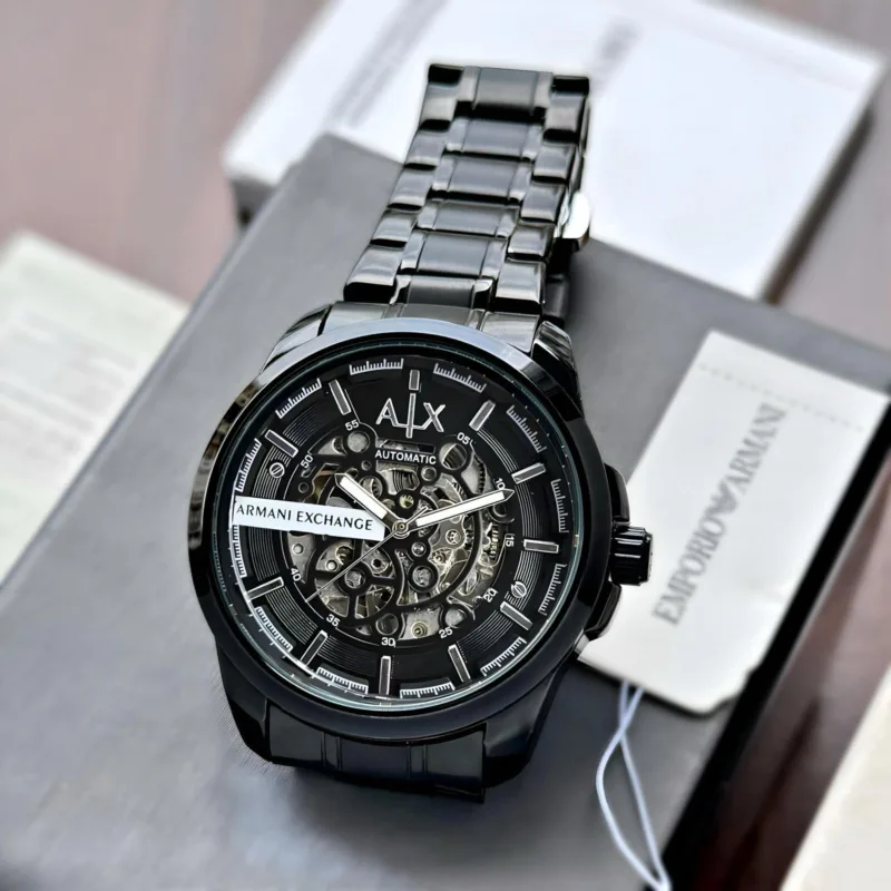 Armani Exchange Hampton Automatic AX2418 Skeleton Black - gallery