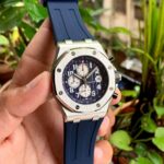 Audemars Piguet Chronograph Silver Blue Steel Quartz - gallery