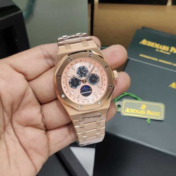 Audemars Piguet Perpetual Calendar Salmon Dial  Watch - gallery