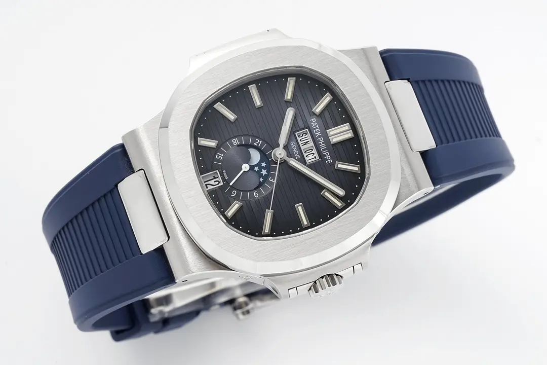 Patek Philippe Blue Nautilus Rubber Watch - gallery