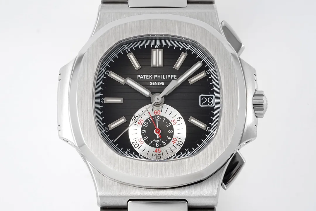 Patek Philippe 5980 Silver Black Watch - gallery