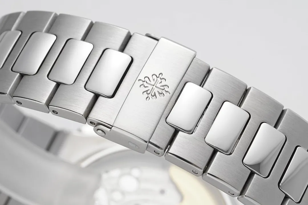 Patek Philippe 5980 Silver Chronograph Watch - gallery