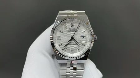 Rolex Super Clone Land Dweller 40mm Oystersteel and White Gold - gallery