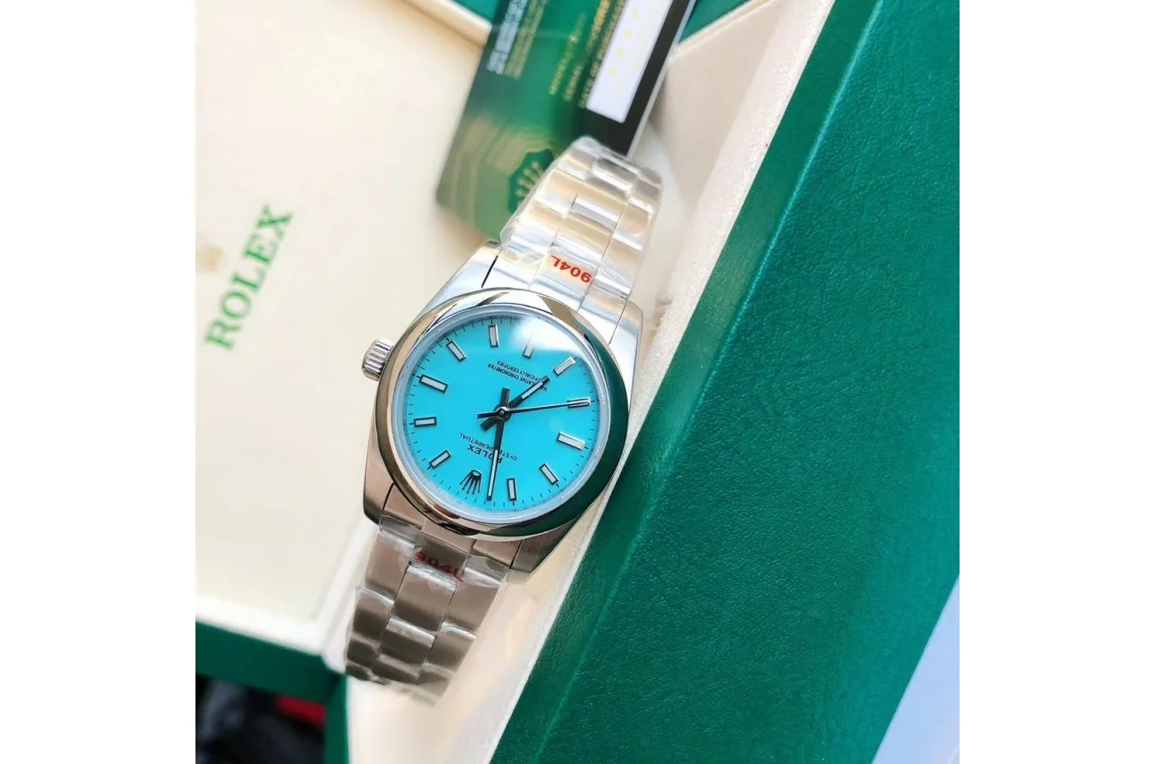 Couple Watches Rolex Oyster Perpetual 31/41mm SS/SS Tiffany Blue/Stk - gallery