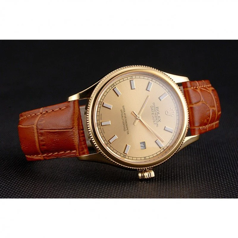 Superclone Rolex Datejust 38mm Gold Dial REP016818 - gallery