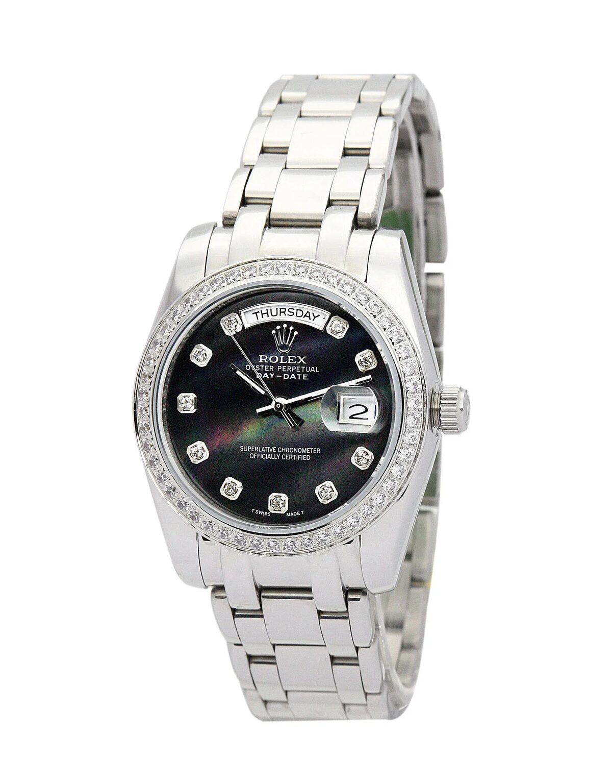 Rolex Day-Date 36mm Black Dial 118346 - gallery