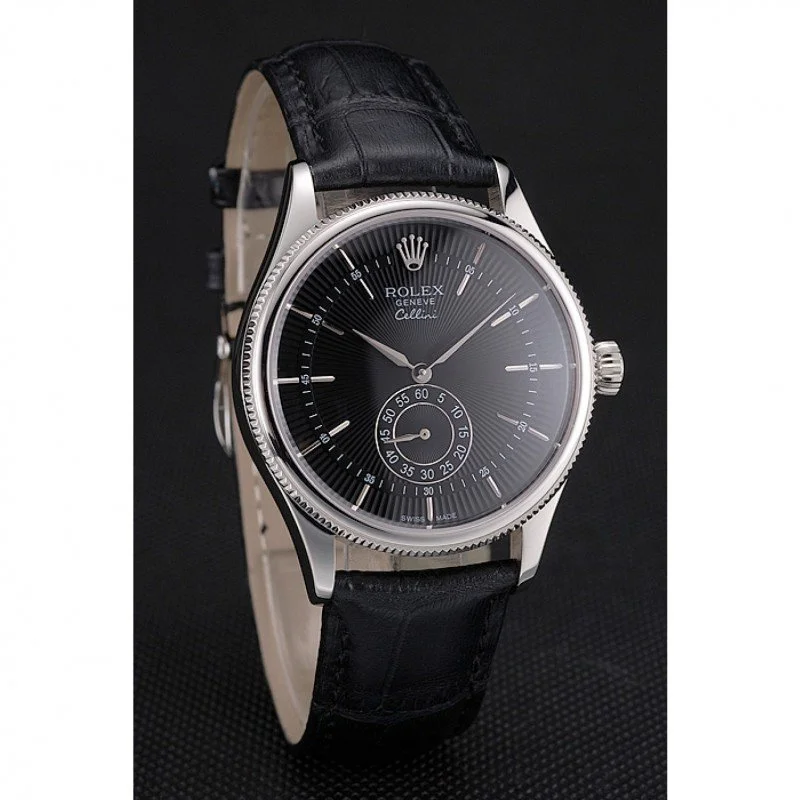 Superclone Rolex Cellini 38mm Black Dial REP016790 - gallery