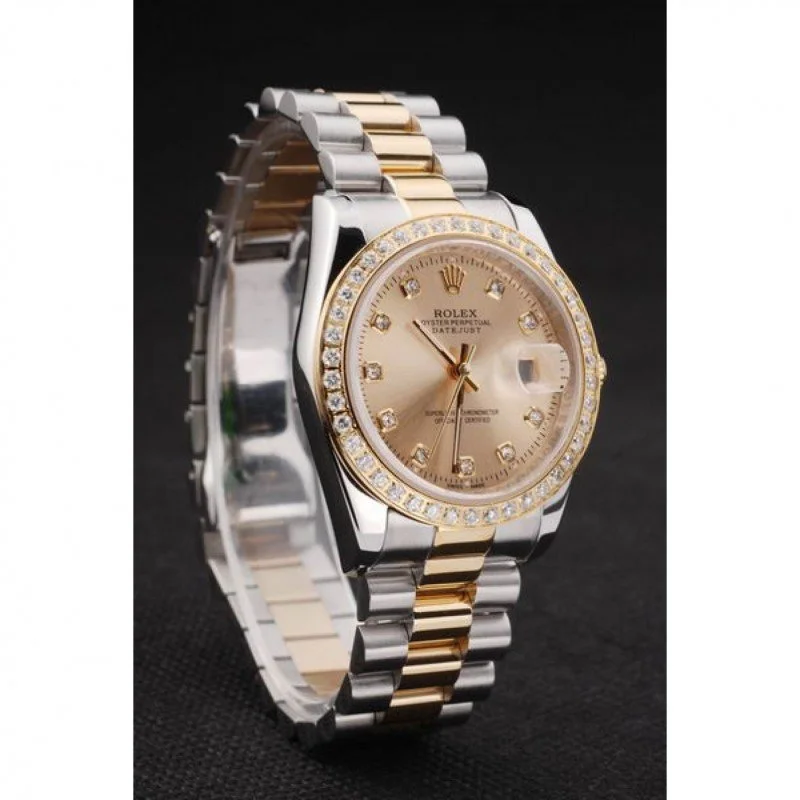 Superclone Rolex Datejust 36mm Gold Dial SRL40 - gallery