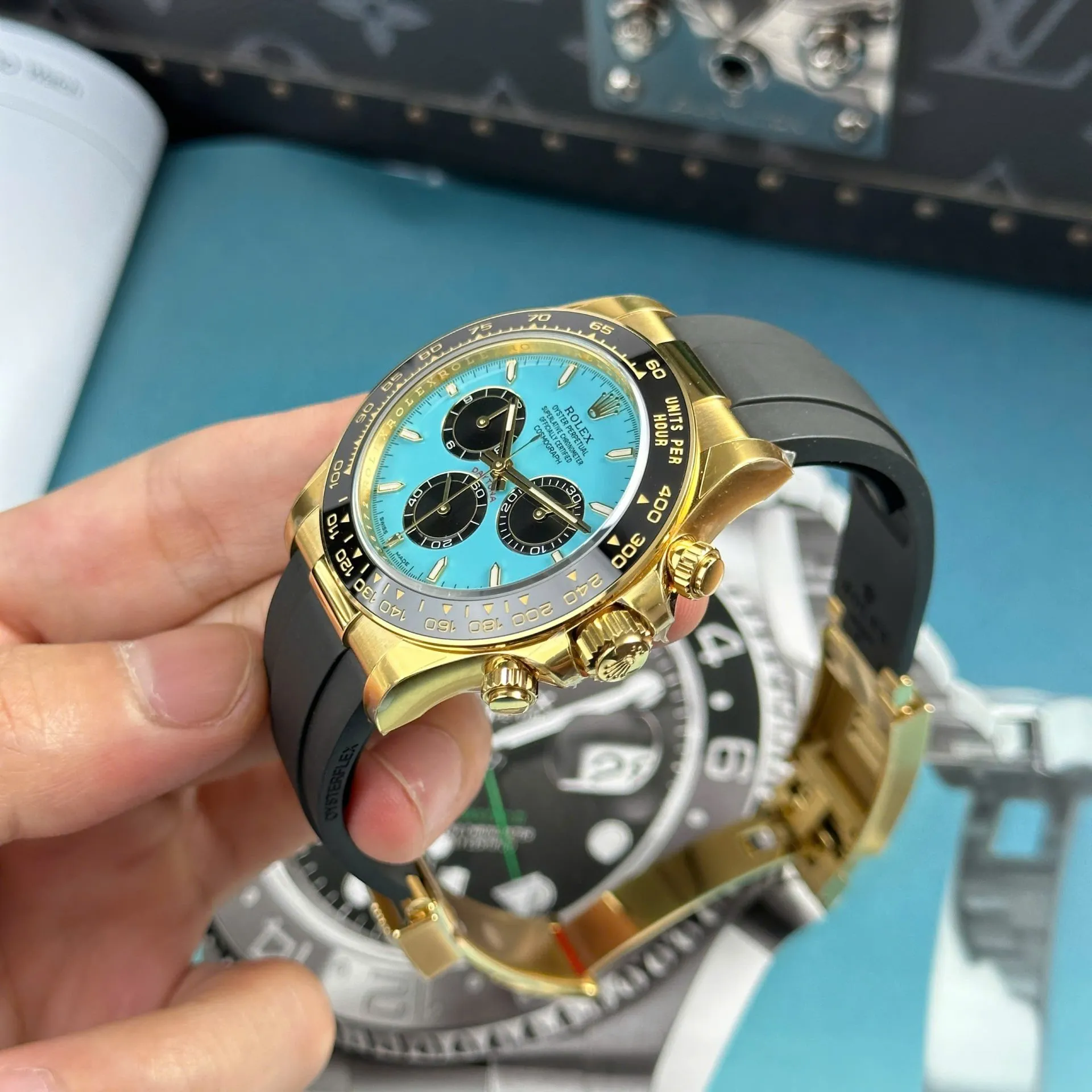 Superclone Rolex Daytona 40 mm 126518LN Tiffany Dial - gallery
