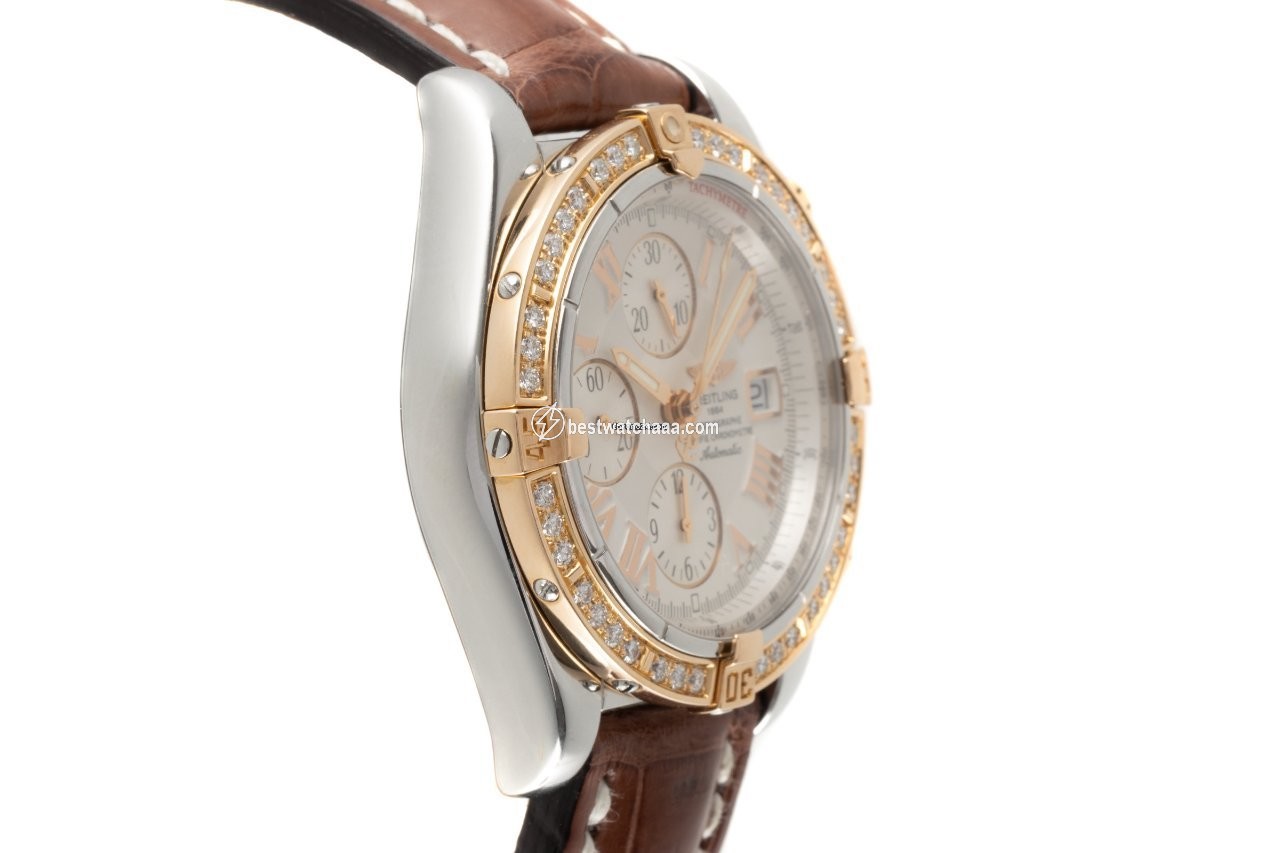 Breitling Chronomat Evolution Mens watch Unisex Automatic Gold Steel C13356 - gallery