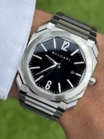 Bvlgari Octo Solotempo Silver Black Dial 44mm - gallery