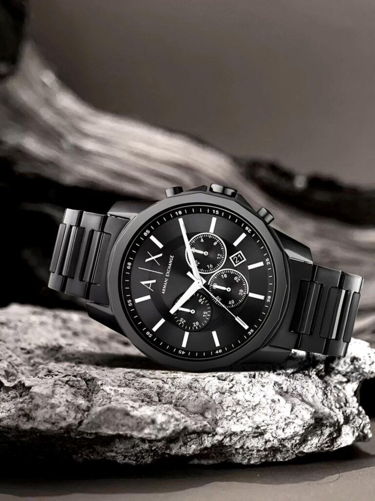 Cartier Ballon Bleu Gents Silver Black Leather - gallery