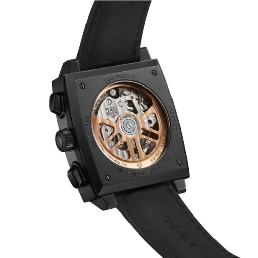 TAG Heuer Monaco Men Automatic Black Alligator Watch CBL2180.FC6497 - gallery
