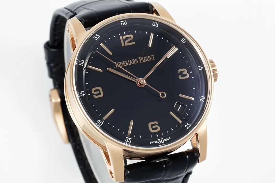 watch Audemars Piguet CODE 11.59 Blue Dial Three-Hand Automatic Watch   Rose Gold and Stainless Steel, 41mm - gallery