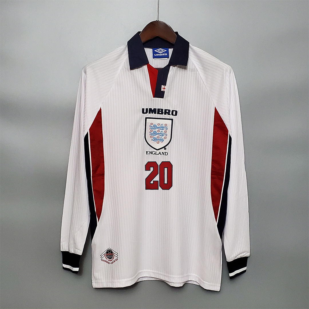 1998 England World Cup Home Retro Jersey Long Sleeve - view 10
