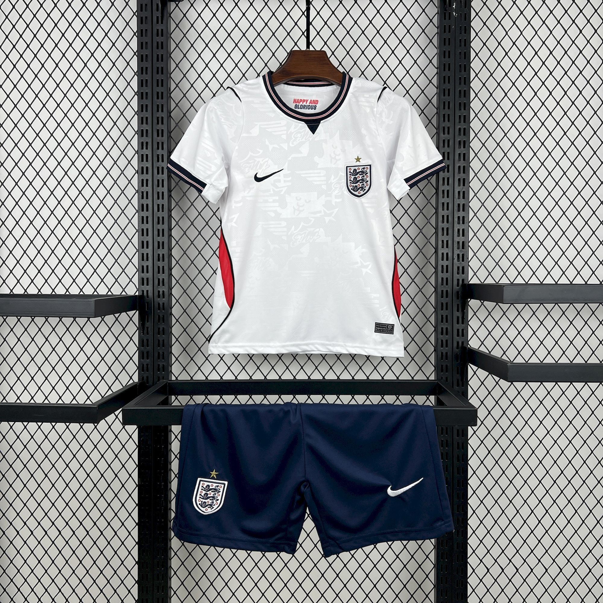 2026 England Home Wolrd Cup Soccer Kids Full Kit Jersey+Shorts+Socks - view 3
