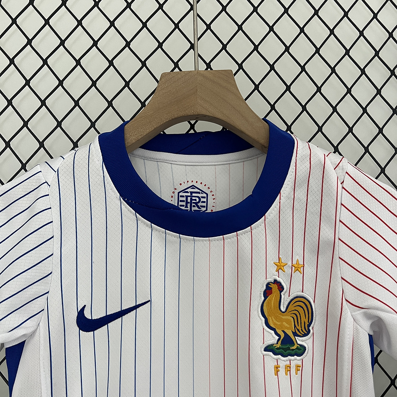 2024 France Euro Cup Away Kids Kit  Jersey+Shorts - view 4