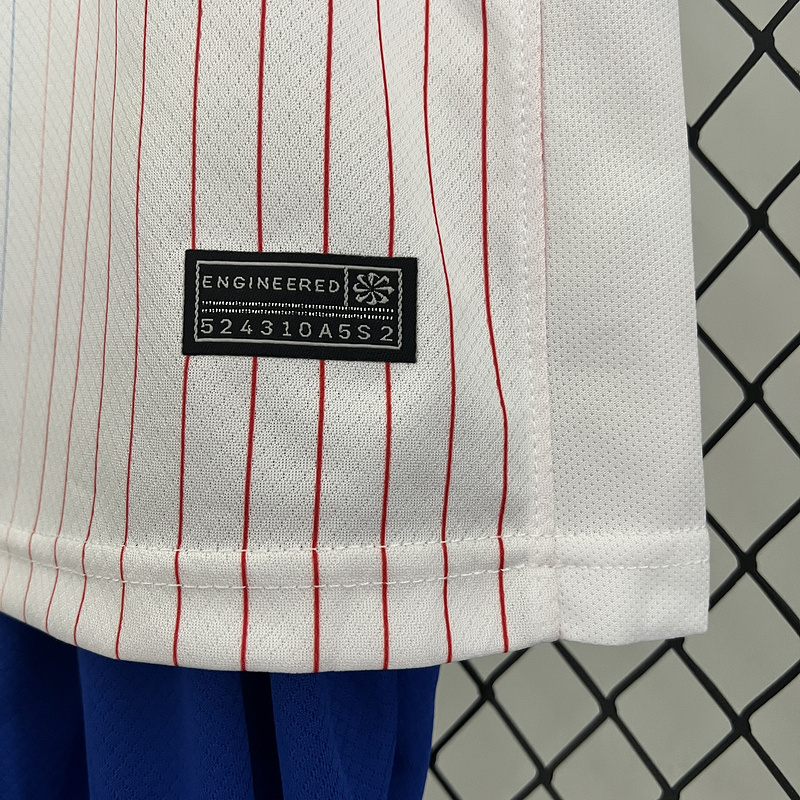 2024 France Euro Cup Away Kids Kit  Jersey+Shorts - view 7