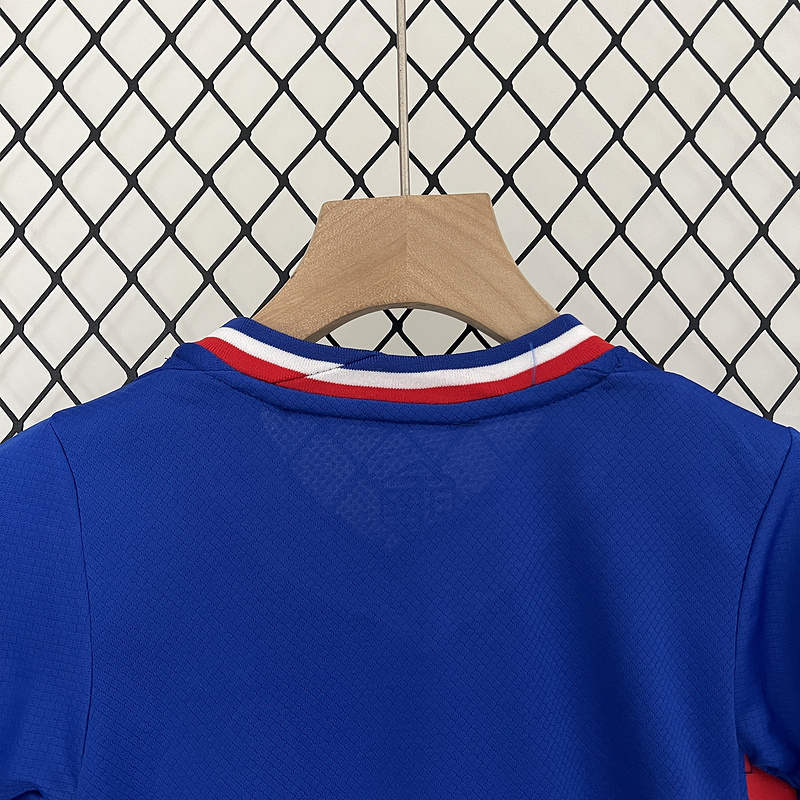 2024 France Euro Cup Home Kids Kit Jersey+Shorts - view 6