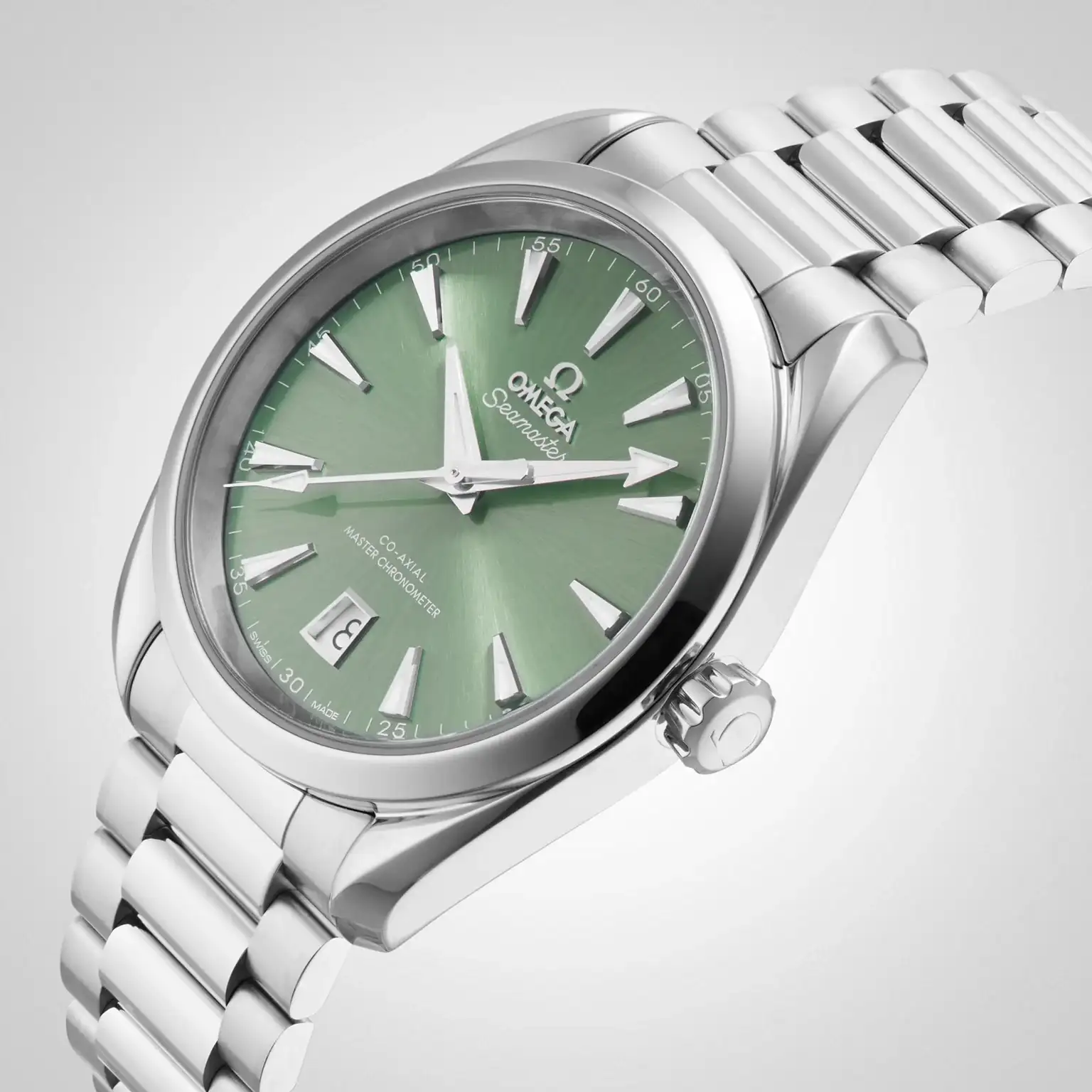 Omega Aquaterra Unisex Automatic Green Stainless Steel Watch O22010382010002 - gallery