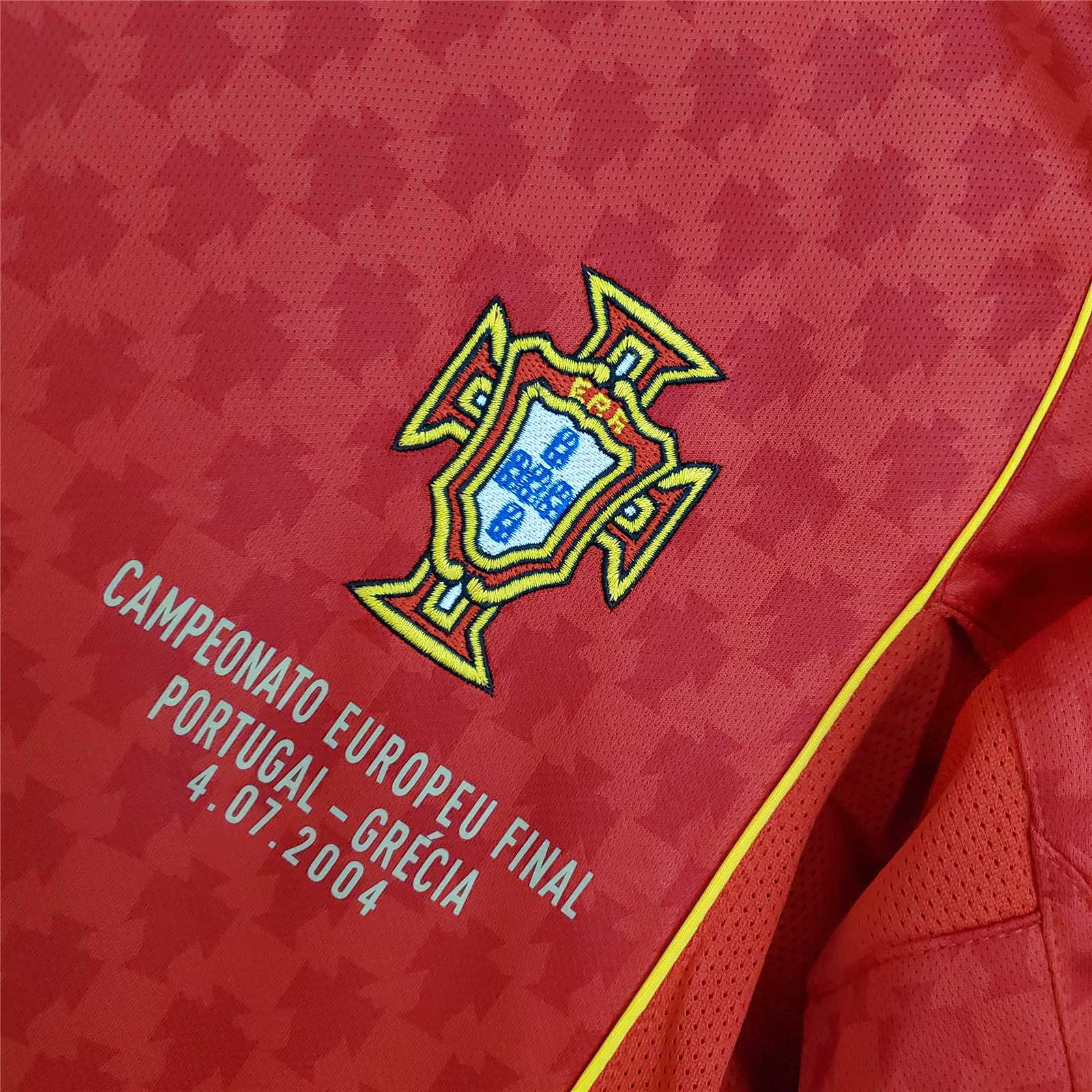 2004 Portugal  Euro Cup Home Retro Jersey - view 5