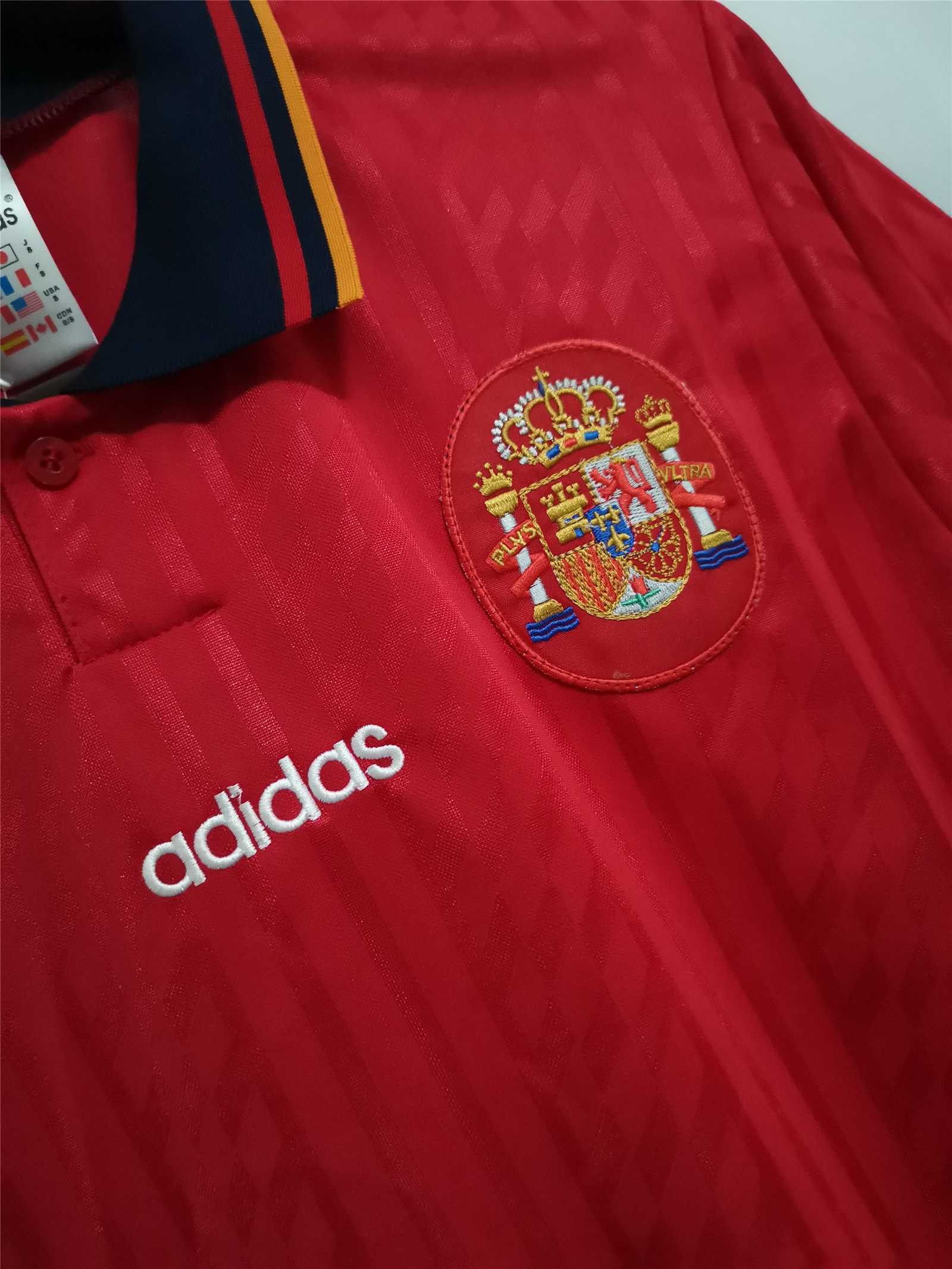 1994 Spain Home World Cup Retro Jersey - view 5