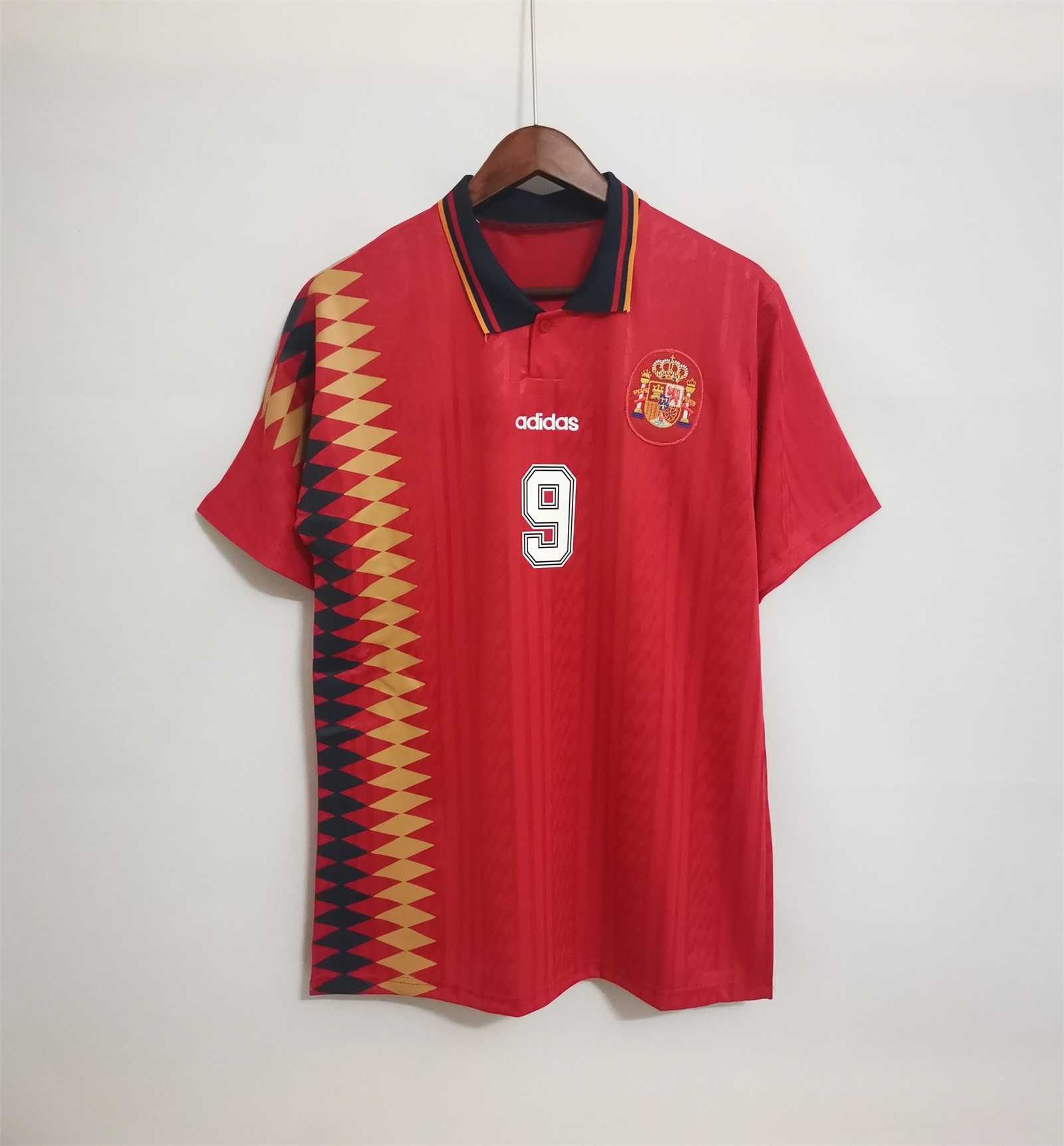1994 Spain Home World Cup Retro Jersey - view 8