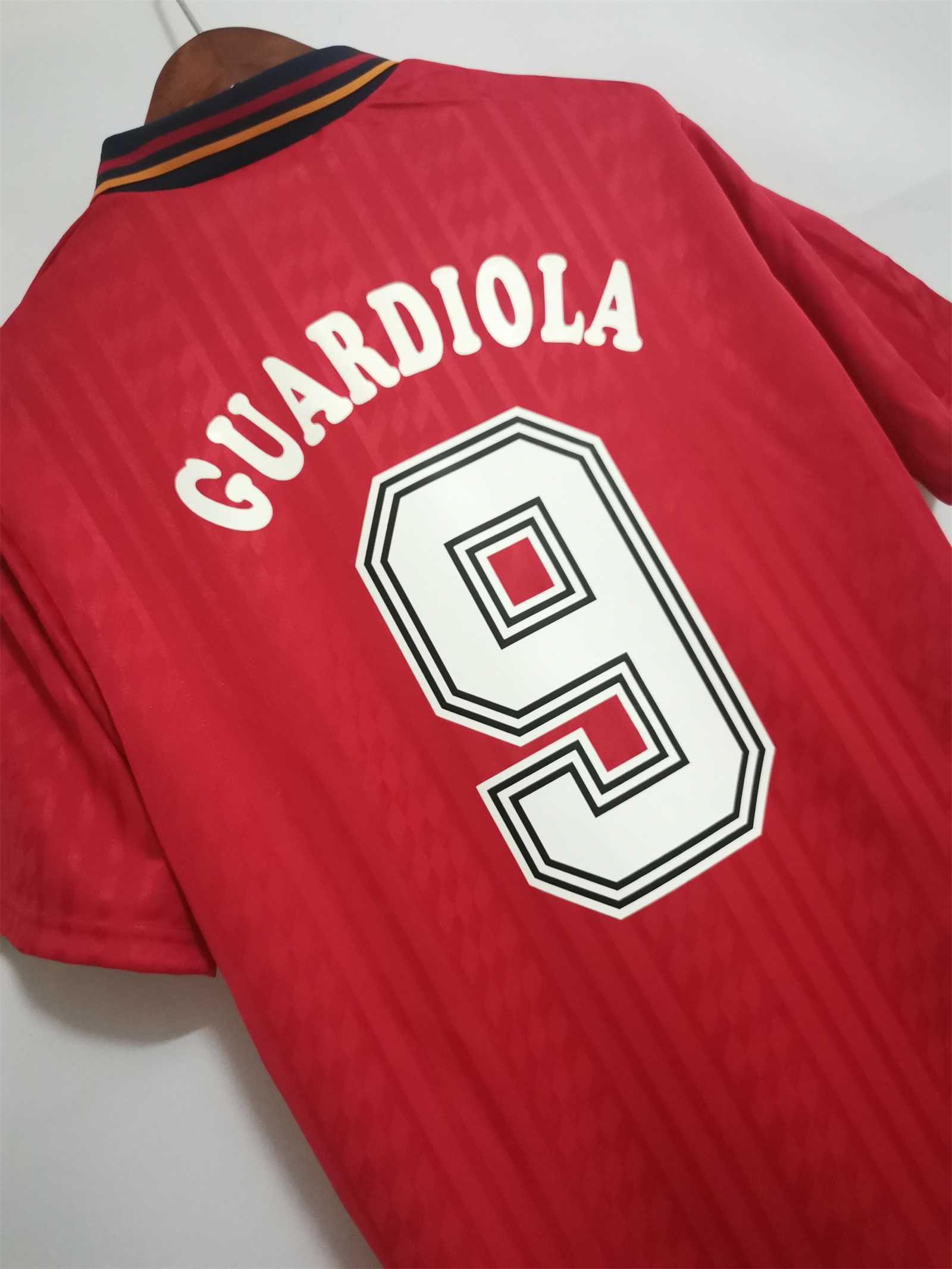 1994 Spain Home World Cup Retro Jersey - view 9