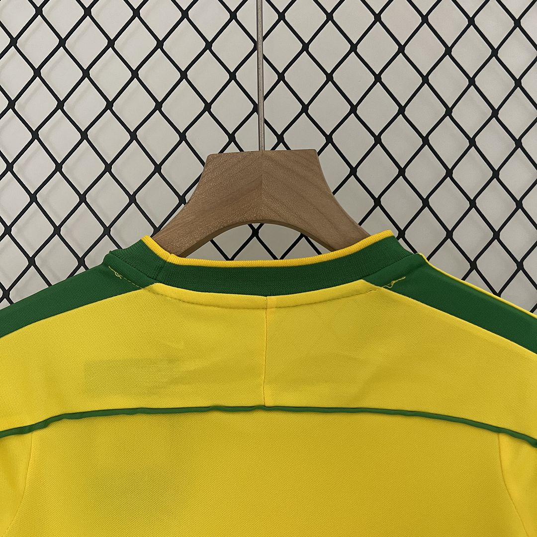 1998 Brazil World Cup Home Retro Jersey Kids Kit +Shorts - view 9