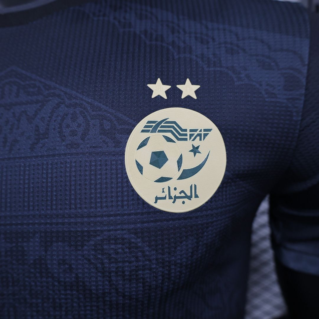2023 Algeria Black Player Version Cheap Football Kit - view 5