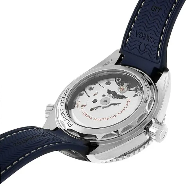 Omega Planet Ocean Men Automatic Blue Leather Watch O21533402003001 - gallery