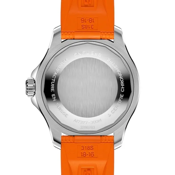 Breitling Superocean Unisex Automatic Orange Rubber Watch A17377211O1S1 - gallery