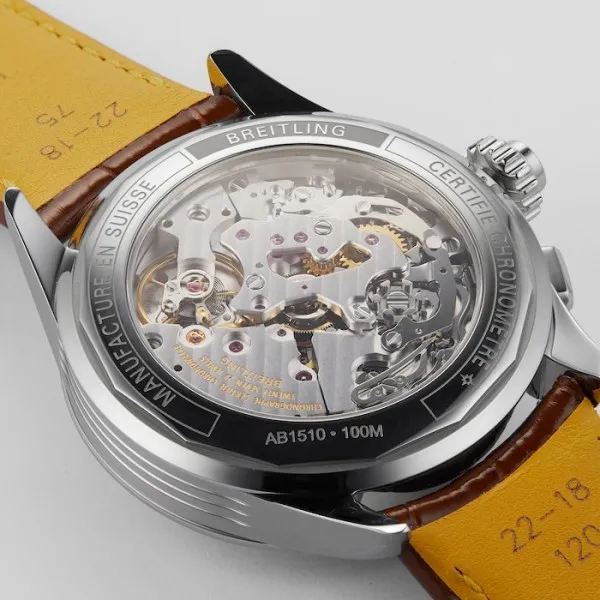 Breitling Premier Men Blue Alligator Watch AB1510171C1P1 - gallery