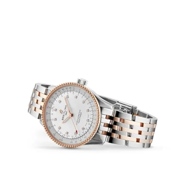 Breitling Navitimer Women Automatic Mother of Pearl Stainless Steel   Rose Gold Watch U17395211A1U1 - gallery