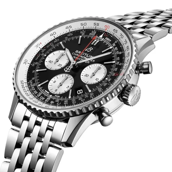 Breitling Navitimer Men Automatic Black Stainless Steel Watch AB0121211B1A1 - gallery