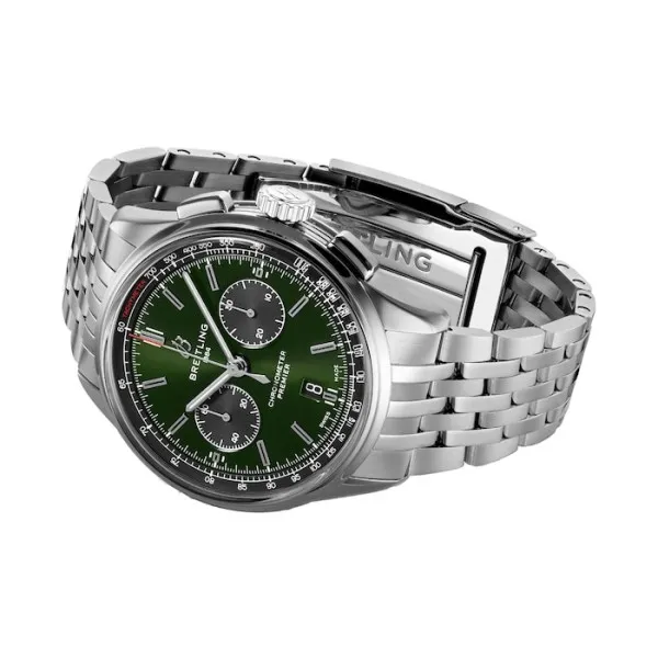 Breitling Premier Men Automatic Green Stainless Steel Watch AB0118221L1A1 - gallery