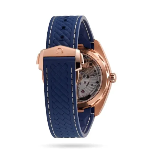 Omega Seamaster Aqua Terra Men Automatic Blue 18ct Rose Gold Watch O22052412103001 - gallery