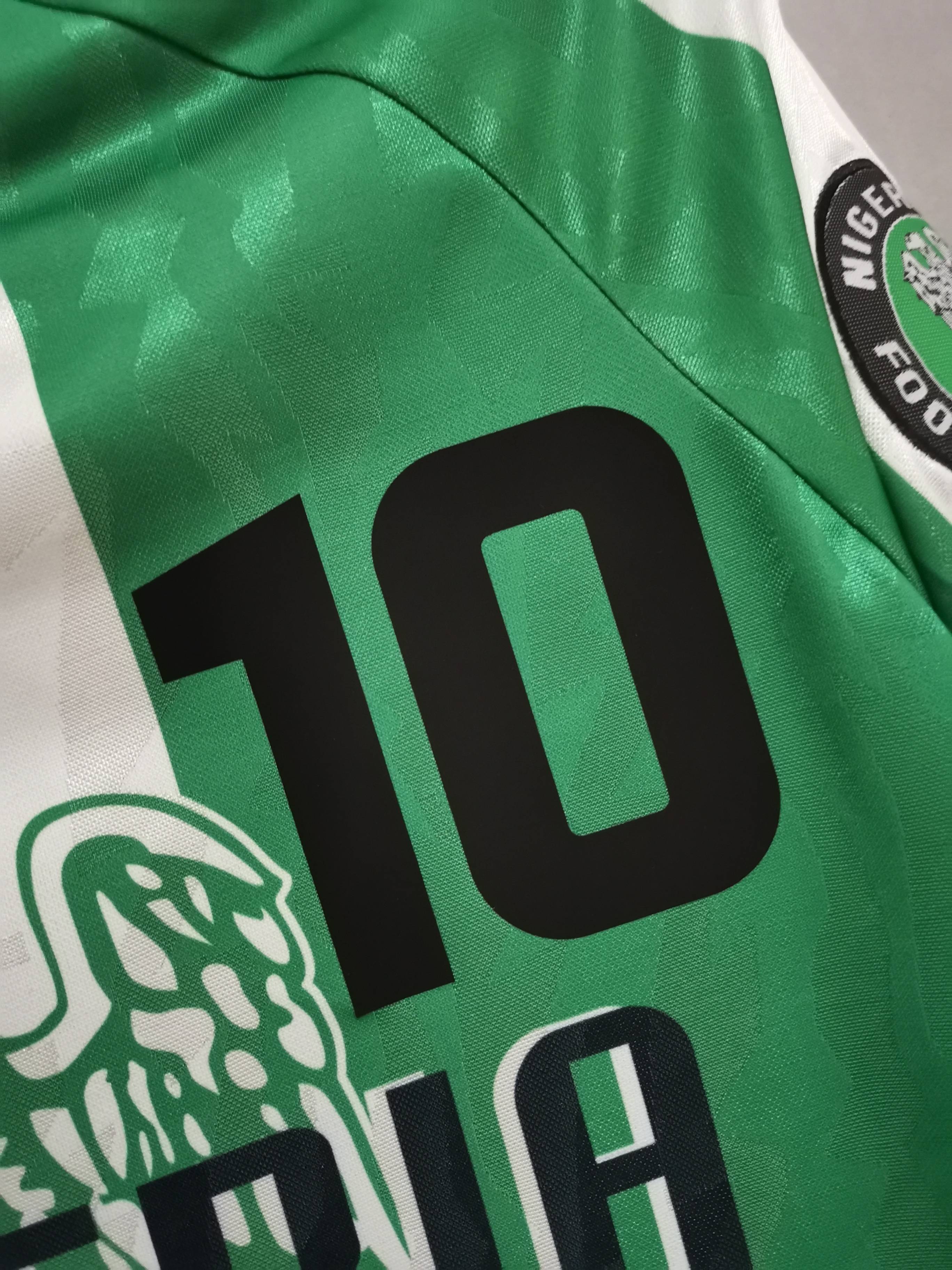 1996 Nigeria Home Soccer Retro Jersey - view 10