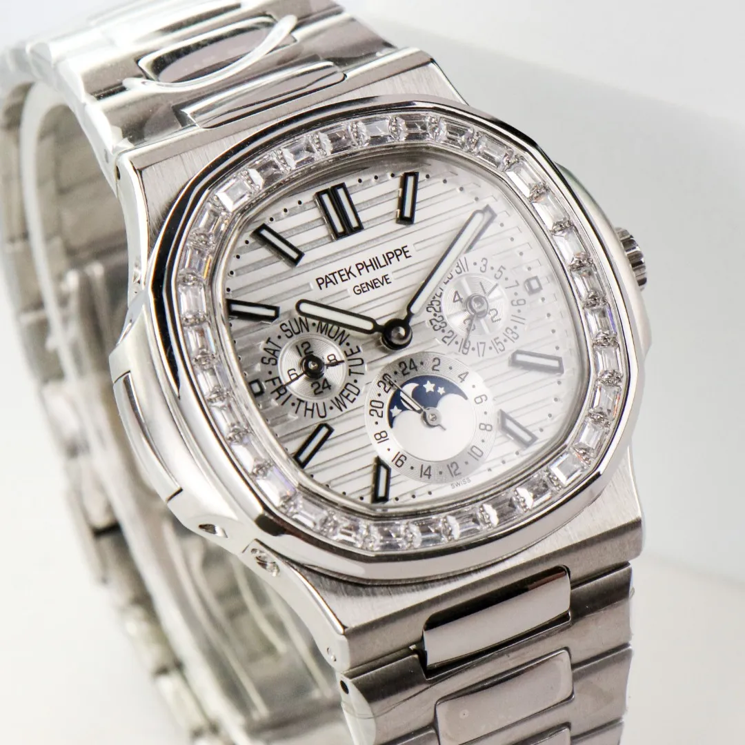 Patek Philippe Silver Nautilus Watch - gallery
