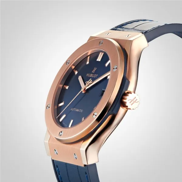 Hublot Classic Fusion Men Automatic Blue Leather Watch 511.OX.7180.LR - gallery