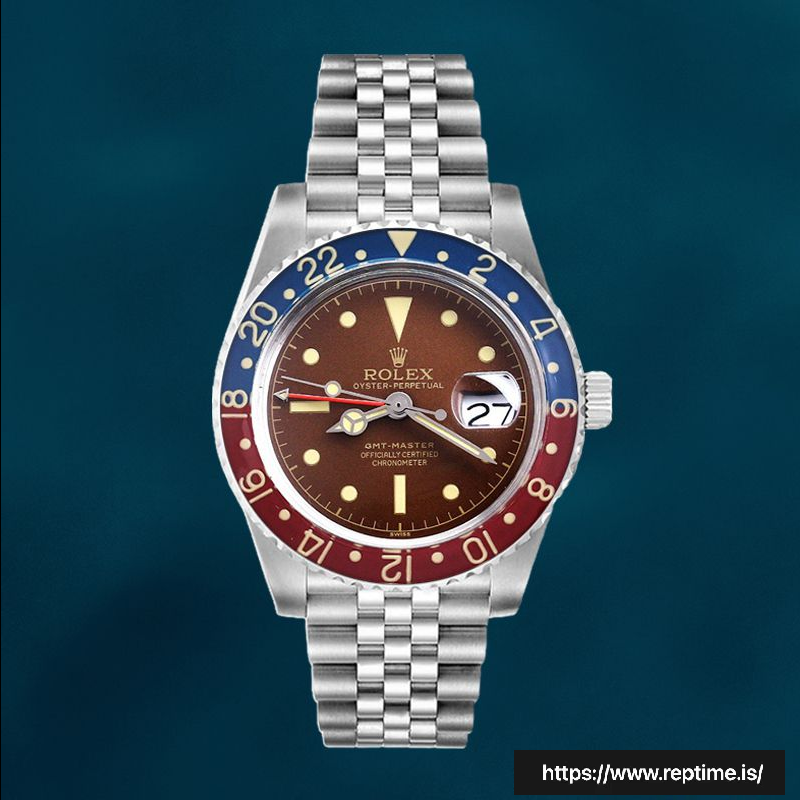 Rolex GMT-Master 40mm Men’s 6542 Silver-tone Automatic Swiss Replica Watch - gallery