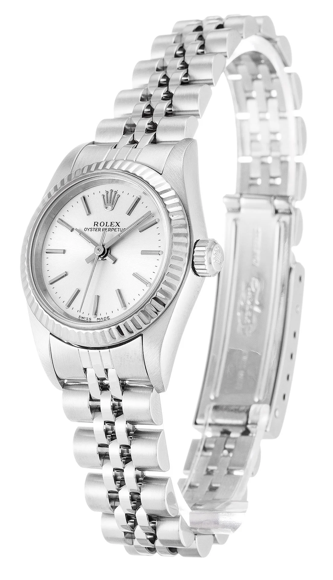 Rolex Oyster Perpetual Lady 26mm Silver Dial 76094 - gallery