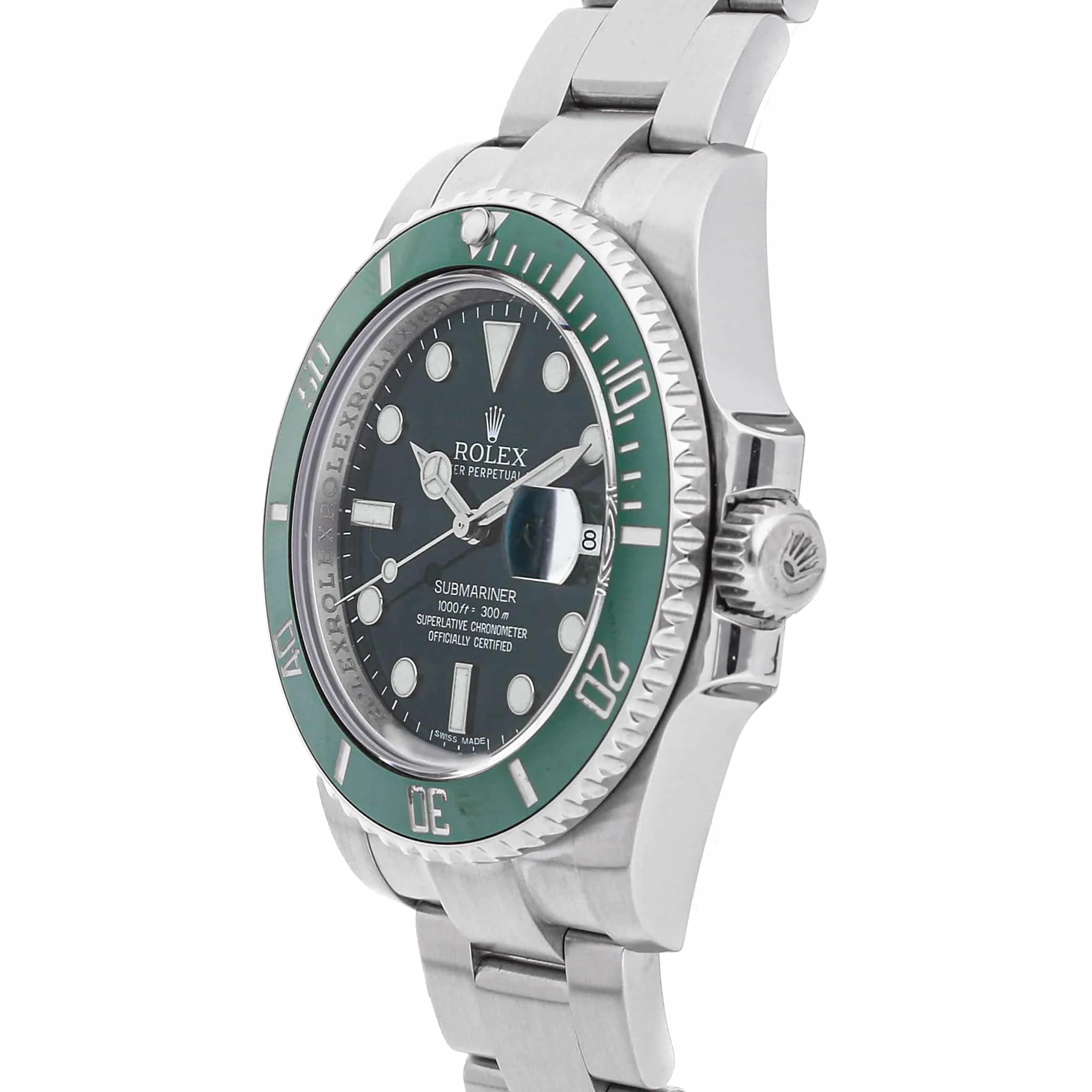 Superclone Rolex Submariner 40mm Green Dial 116610LV  Hulk - gallery