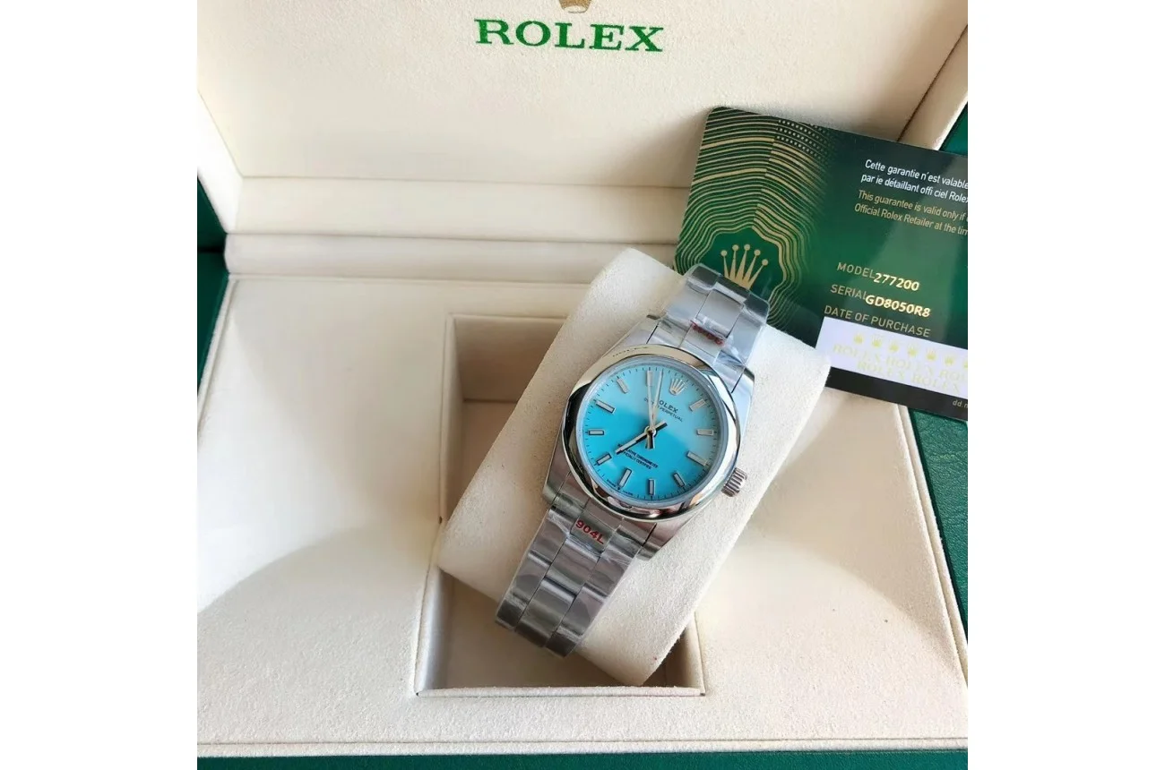 Couple Watches Rolex Oyster Perpetual 31/41mm SS/SS Tiffany Blue/Stk - gallery