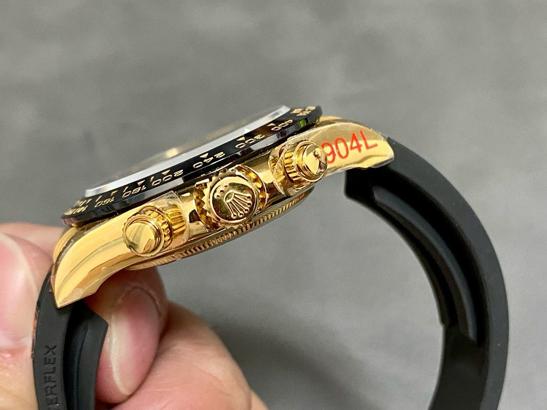 Rolex Daytona Super Clone M116518LN-0043 Black Dial 40mm Weighted - gallery