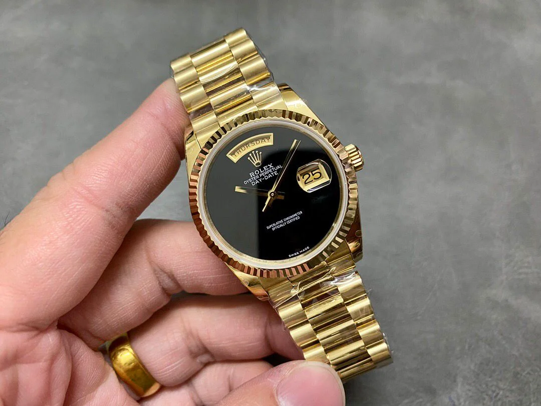 Rolex DayDate 36mm Super Clone Black Dial 18038 - gallery