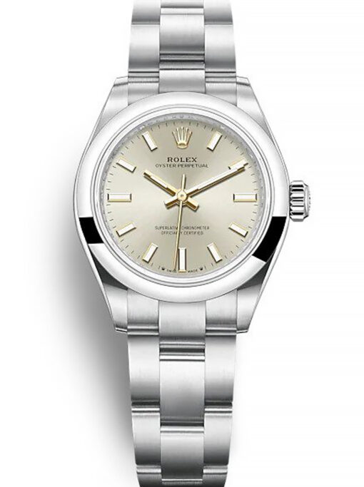 Rolex Oyster Perpetual 28mm Silver Dial 276200 Super Clone